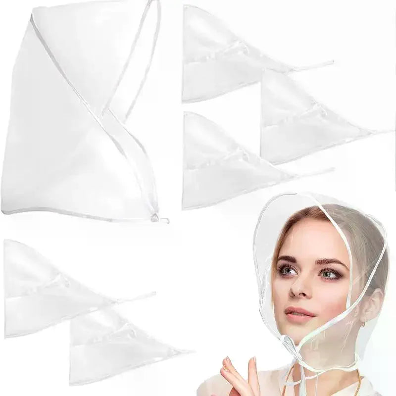 Clear TPU Waterproof Face Cover Hood – Foldable Rain Shield