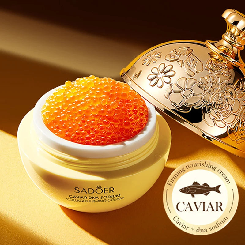 Luxury Caviar Essence Anti-aging Cream Wrinkle Removal Collagen Firming Lifting Elastic Facial Skin Care Korean Cosmetics 30g Peaceful Pleasures Health and Wellness 1pcs