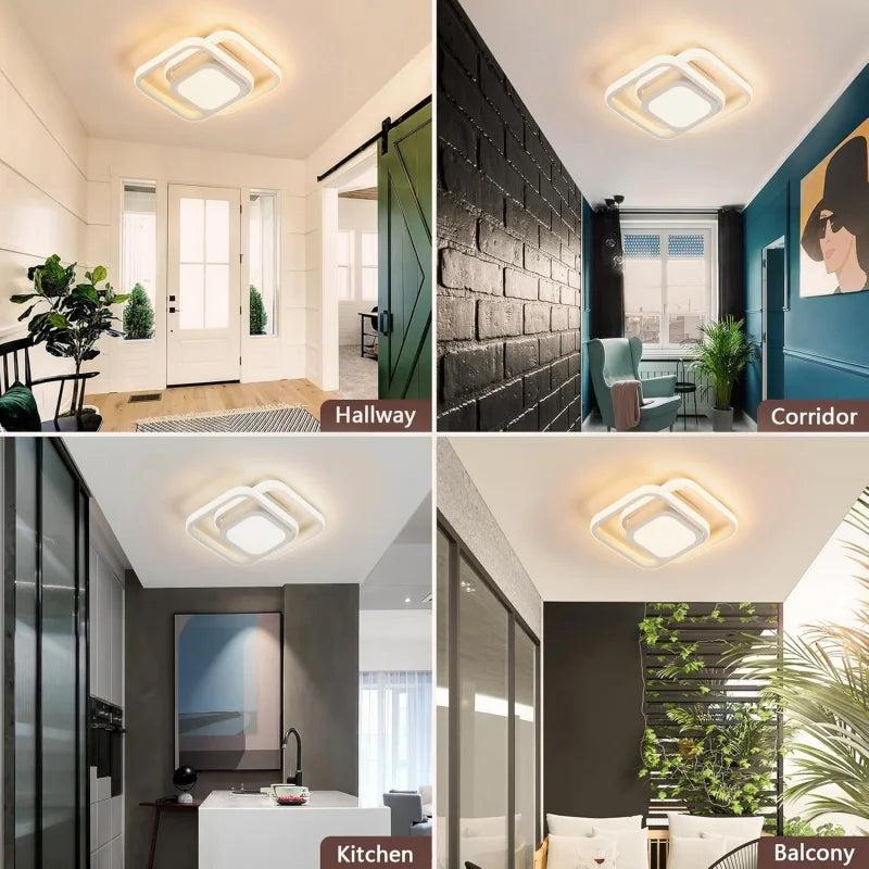 RUNTOIN Modern LED Ceiling Light | Living Room & Bedroom Lamp