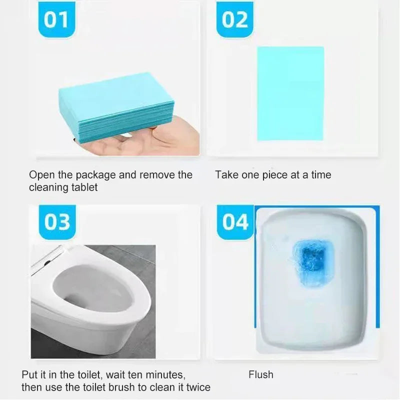Toilet Cleaning Tablets – Fast-Fizz Bathroom Bowl Cleaner