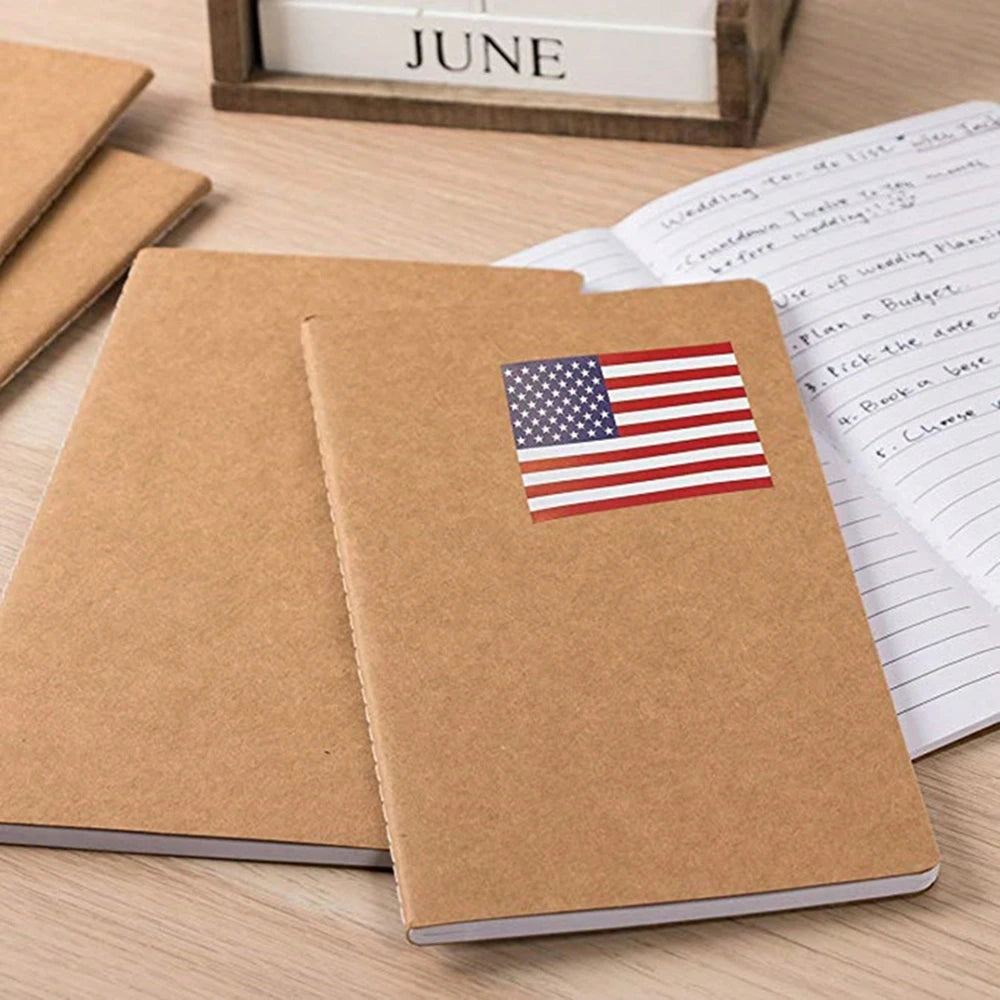 250 Pcs USA Patriotic Sticker For Notebooks Cards And Scrapbooking Office Stationery Sticker Stickers Peaceful Pleasures Health and Wellness