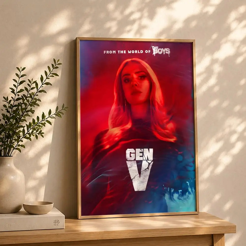 TV G-Gen VS Poster HD Self Adhesive Waterproof Wall Art Ideal for Home Office Dorm Bedroom Great Gift Peaceful Pleasures Health and Wellness White8 15X20cmNoframe