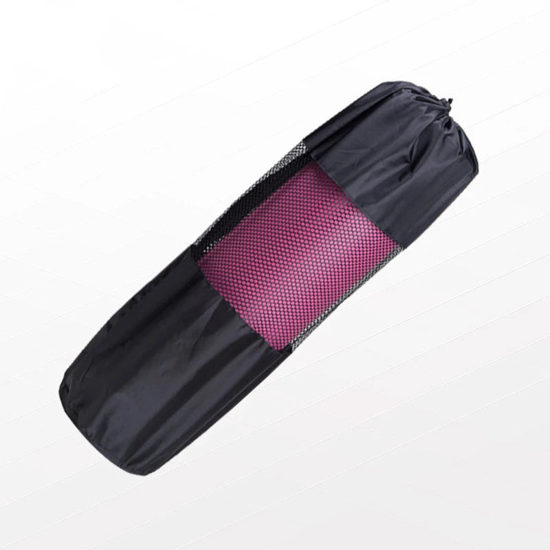 Nylon Mesh Yoga Mat Bag Carrier with Adjustable Strap Yoga Mat Carrier Peaceful Pleasures Health and Wellness
