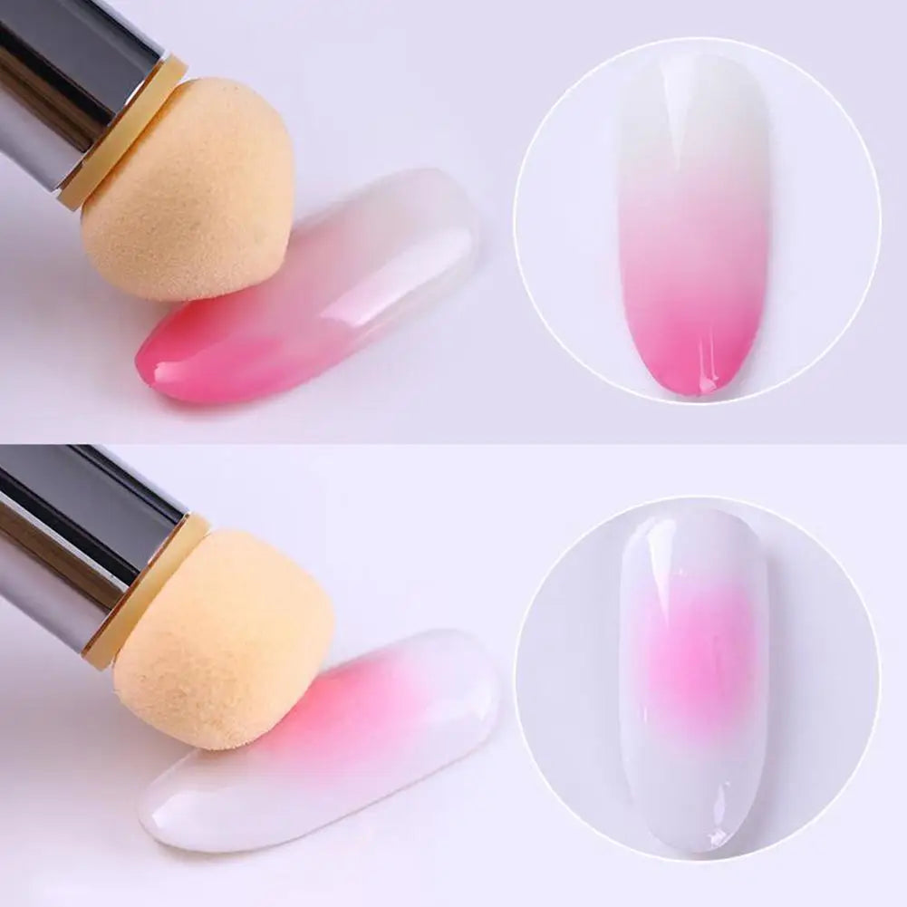 Double-Ended Gradient Sponge Pen | Rhinestone Nail Art Tool