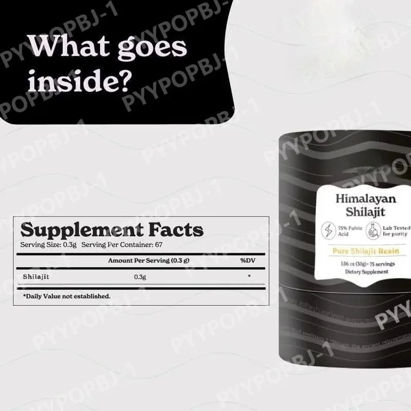 Himalayan Shilajit Resin | Fulvic Acid, 85+ Minerals, 75 Servings