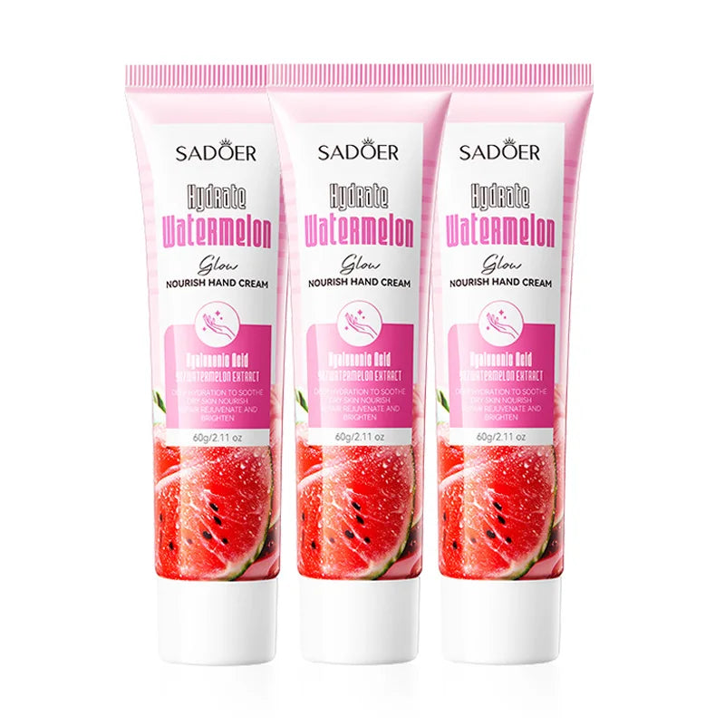 SADOER Niacinamide Watermelon Hand Cream 3-Pack – Moisturizing