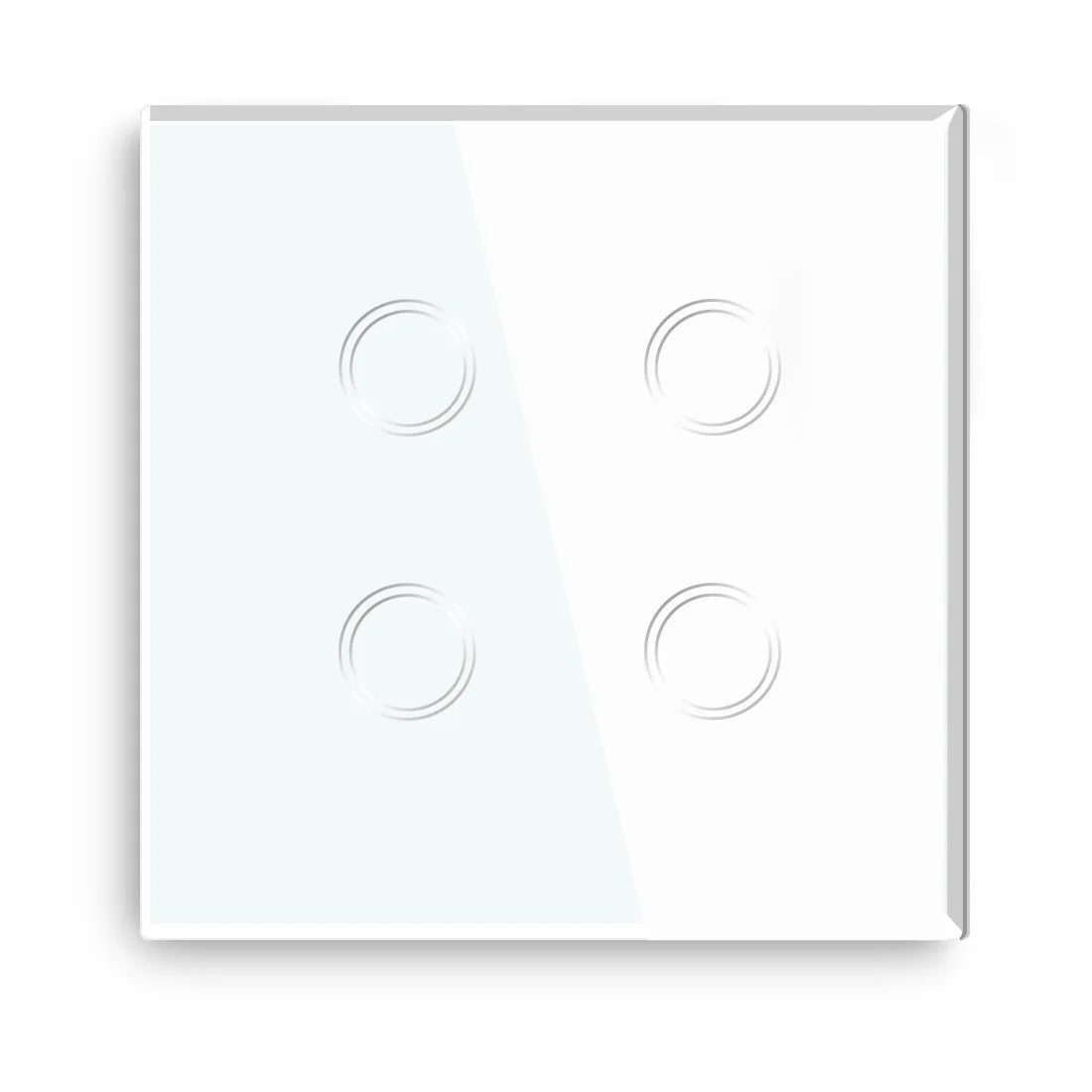 Matter Smart Wifi Wall Touch Switch No Neutral Wire Required Wireless Remote Control EU Switch For HomeKit Alexa Google Assistan Peaceful Pleasures Health and Wellness White 4 Gang