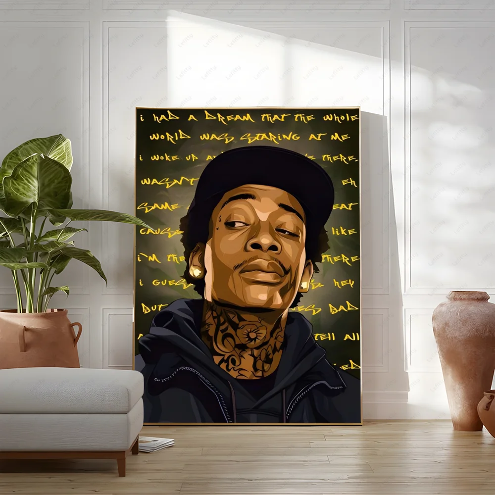Art W-Wizs Khalifas Poster Wall Art Painting Study Nordic Home Decor Peaceful Pleasures Health and Wellness z3 40X50cmNoframe