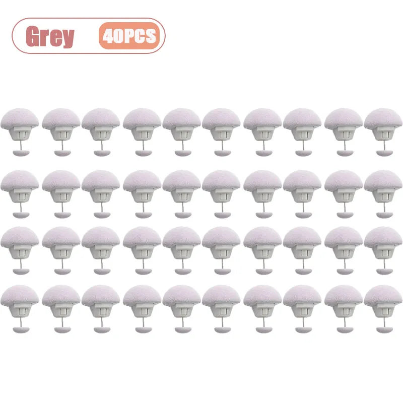 Mushroom Head Duvet Clips – No-Sew Bed Sheet Fasteners 20–80 PCS