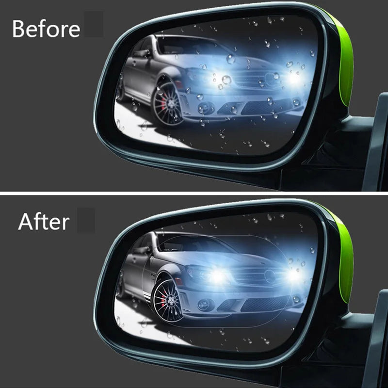 2PCS New Rainproof Film Sticker Car Rearview Mirror Protective Rain Proof Anti Fog Waterproof Sticker Window Transparent Sticker Peaceful Pleasures Health and Wellness