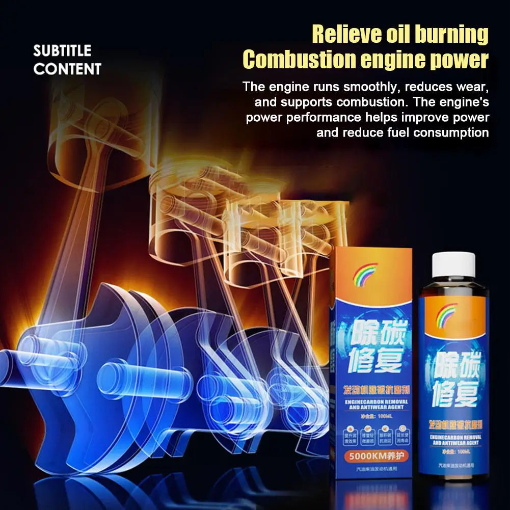 Engine Carbon Removal Repair Agent Highly Effective Engine Anti-Wear Protectant Engine Oil Noise Reduction And Anti-Shaking Peaceful Pleasures Health and Wellness