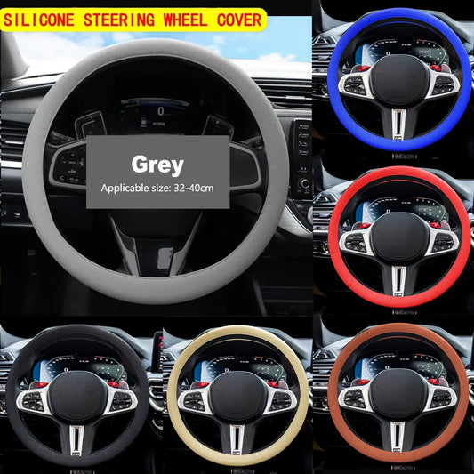 Silicone Steering Wheel Cover | Non-Slip Universal 32–40cm Steering Wheel Cover Oasis Select
