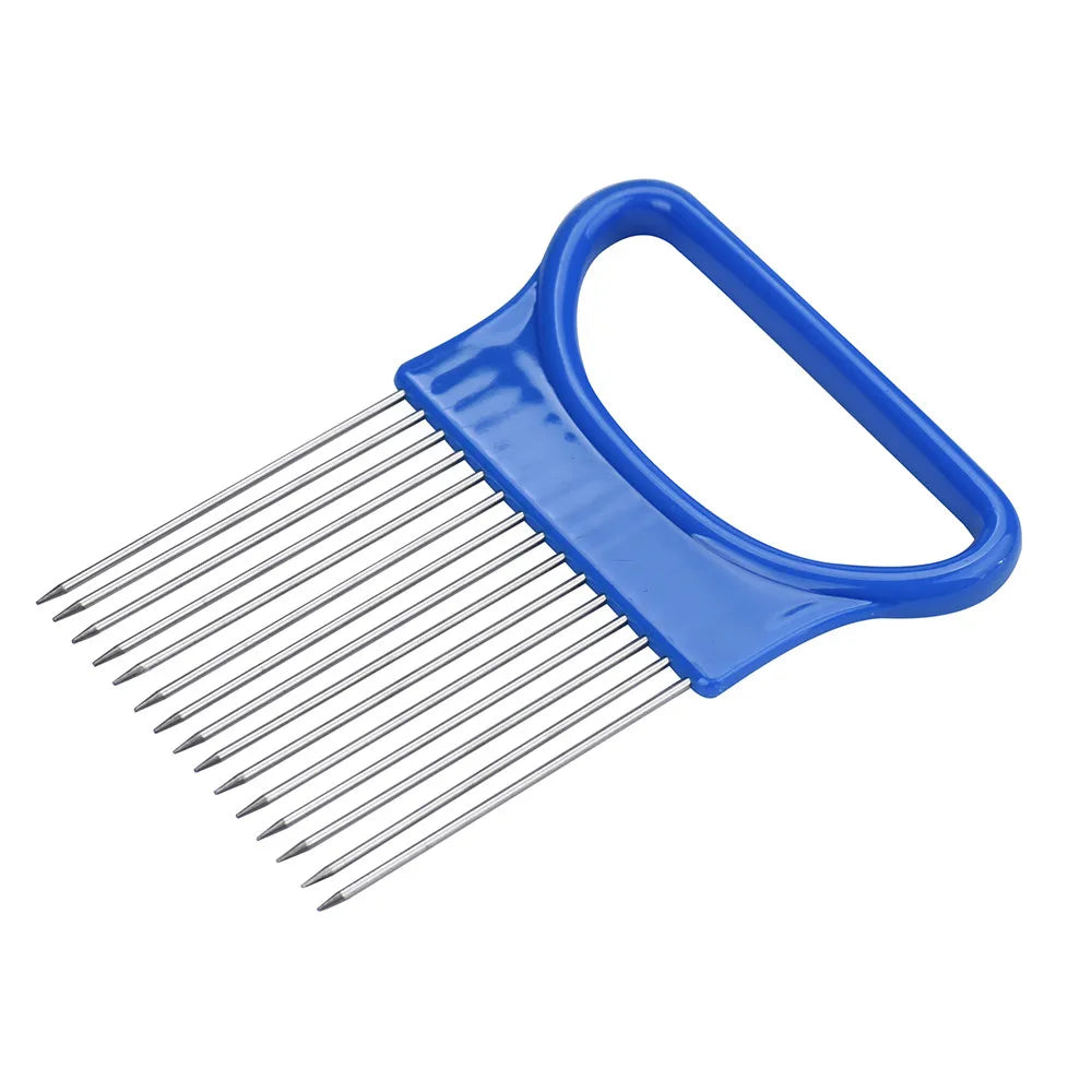 Stainless Steel Vegetable Tomato Slicer Safety Holder Fork