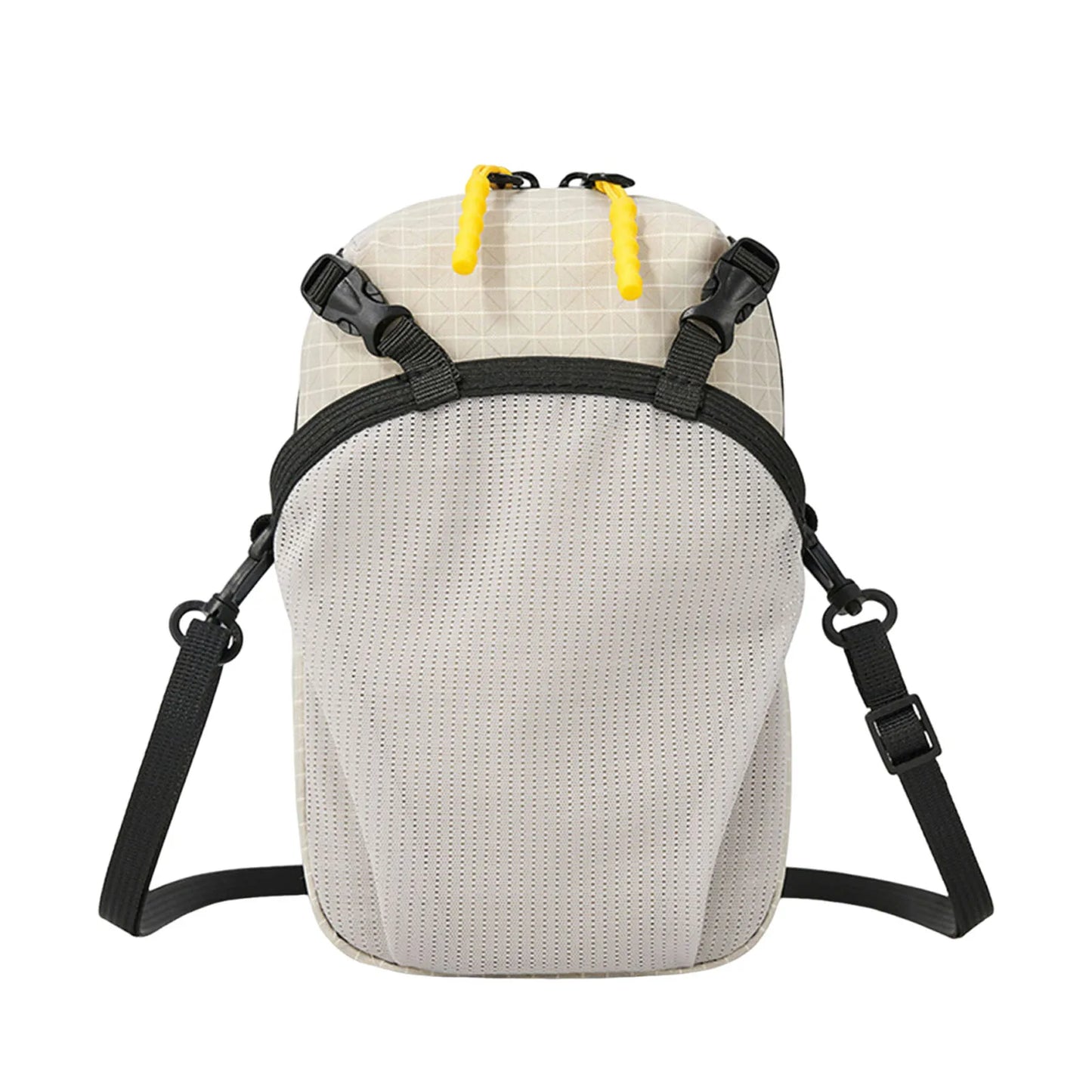 Water Bottle Pouch with Phone Pocket for Hiking Backpack Strap Phone Pouch Backpack Phone Holder for Sports Hiking Camping Peaceful Pleasures Health and Wellness Grey