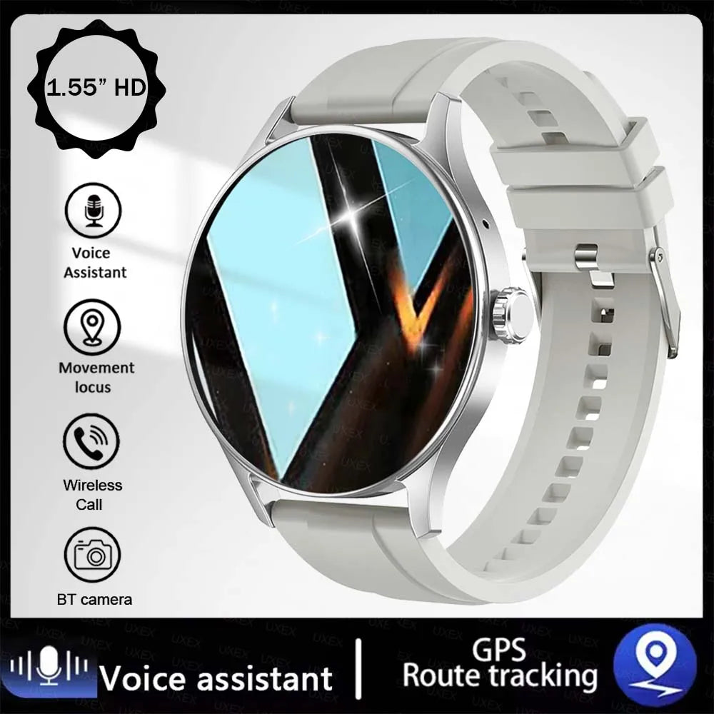 UXEX 1.55" Smart Watch – BT Calls, Fitness & Health Tracker