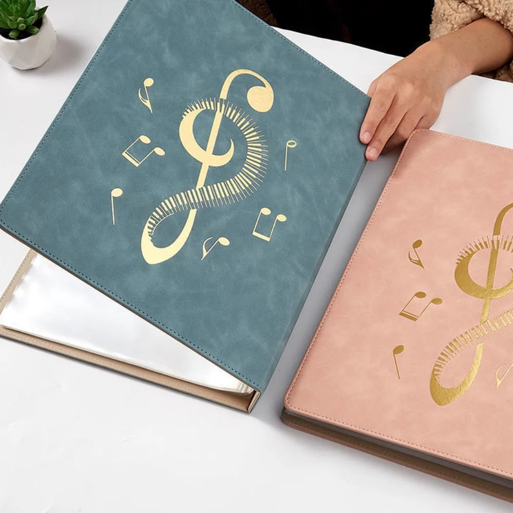 Flexible Loose Leaf Music Score Folder Detachable Writable Piano Music Sheet File Folder 20 Pages Fits Letter Size Peaceful Pleasures Health and Wellness