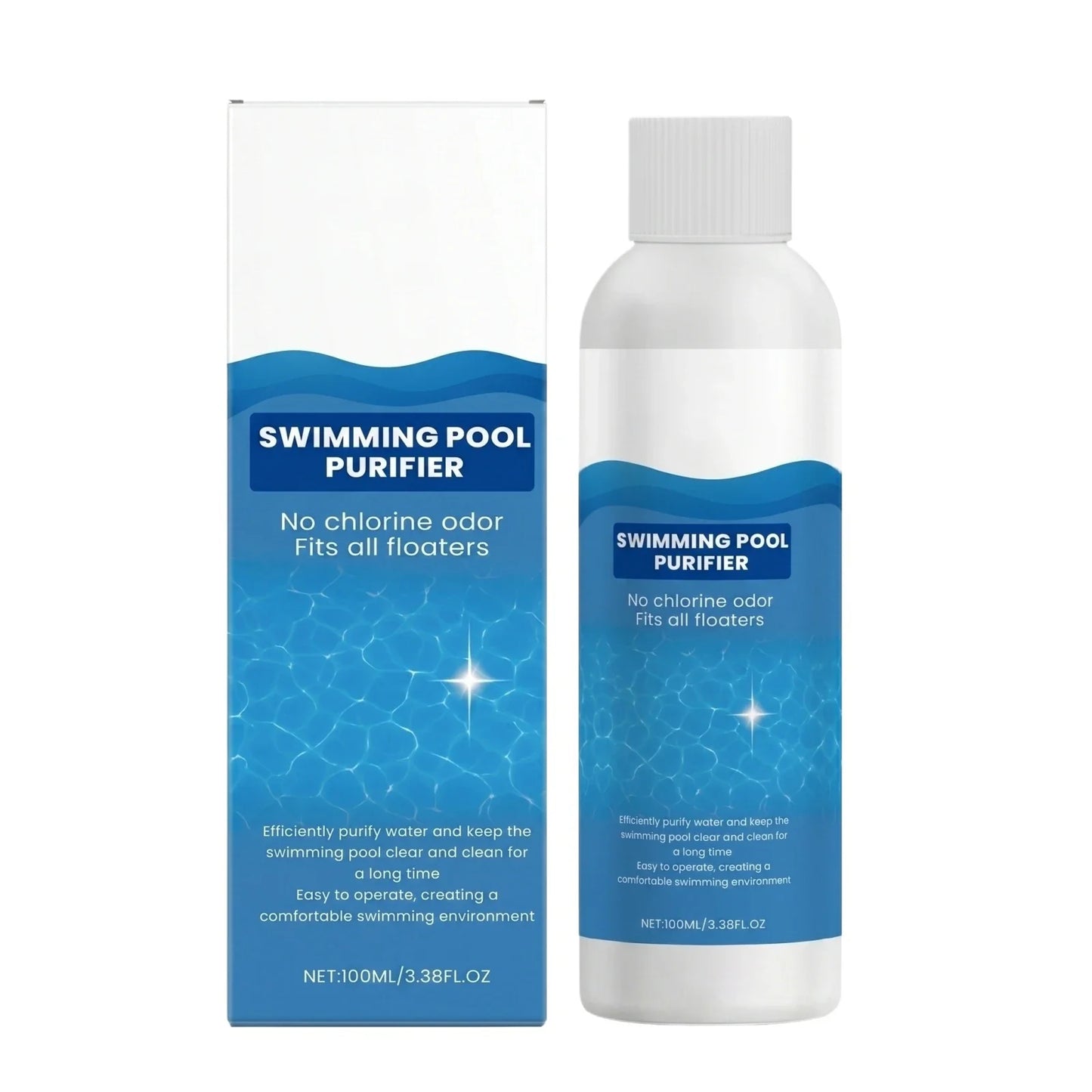 100ml Pool Purifier Liquid – Clarify Water & Remove Odors Fast