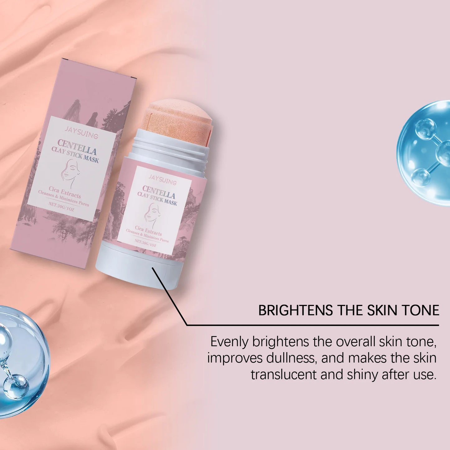 Centella Asiatica Clay Cleansing Stick | Pore Minimizing Mask