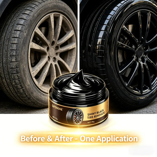 Tire Shine Paste 70g | UV Protection & Anti-Aging Tire Wax Tire Shine Paste Oasis Select 1 70g