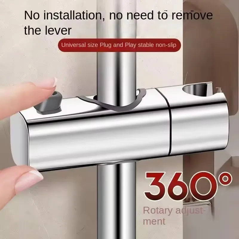 Adjustable Shower Head Holder | Universal Slide Bar Bracket