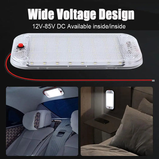 LED Ceiling Dome Light 12-85V | RV, Camper, Truck, Boat LED Interior Dome Light Peaceful Pleasures Health and Wellness