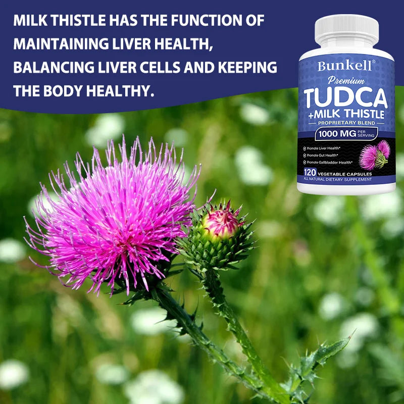 Liver Detox Capsules with Milk Thistle & TUDCA | Bunkell