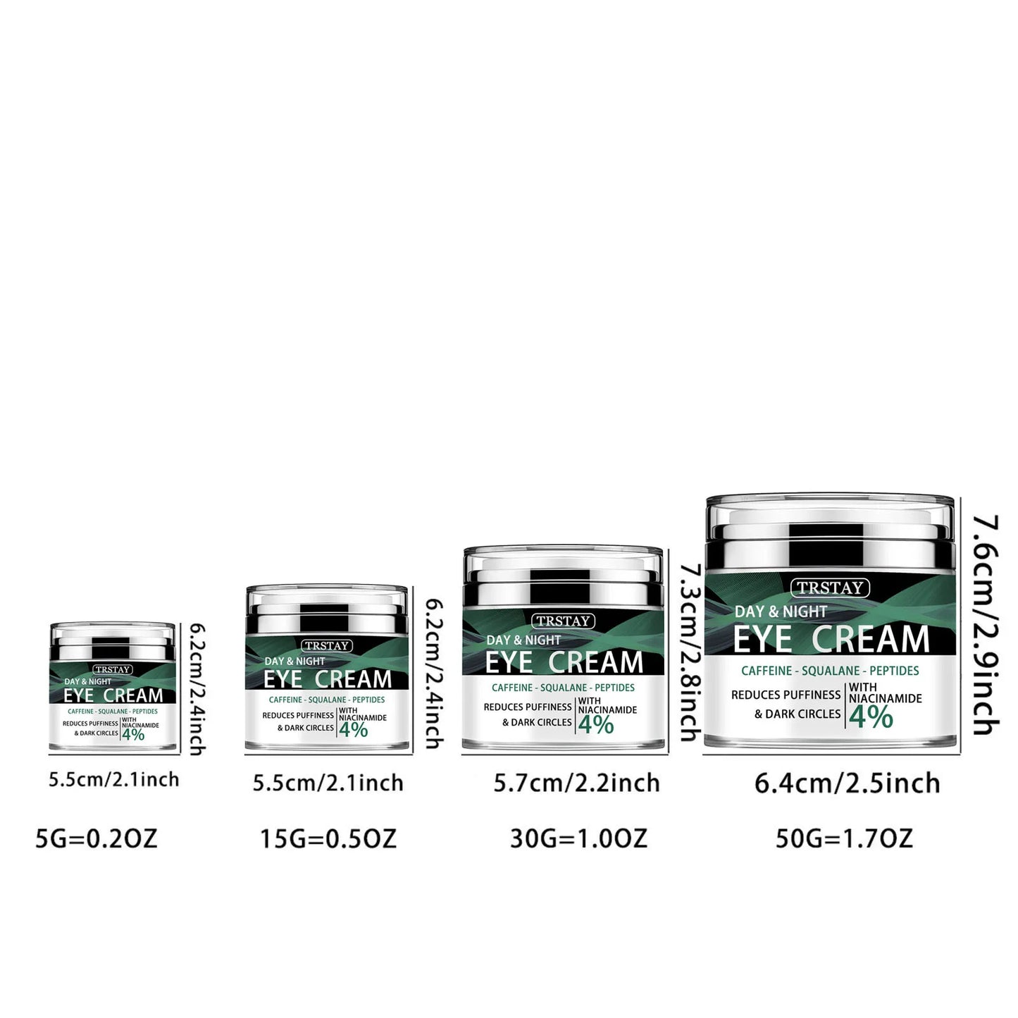 Caffeine Eye Cream for Puffiness and Bags Under Eyes Daily Anti-Wrinkle Peaceful Pleasures Health and Wellness