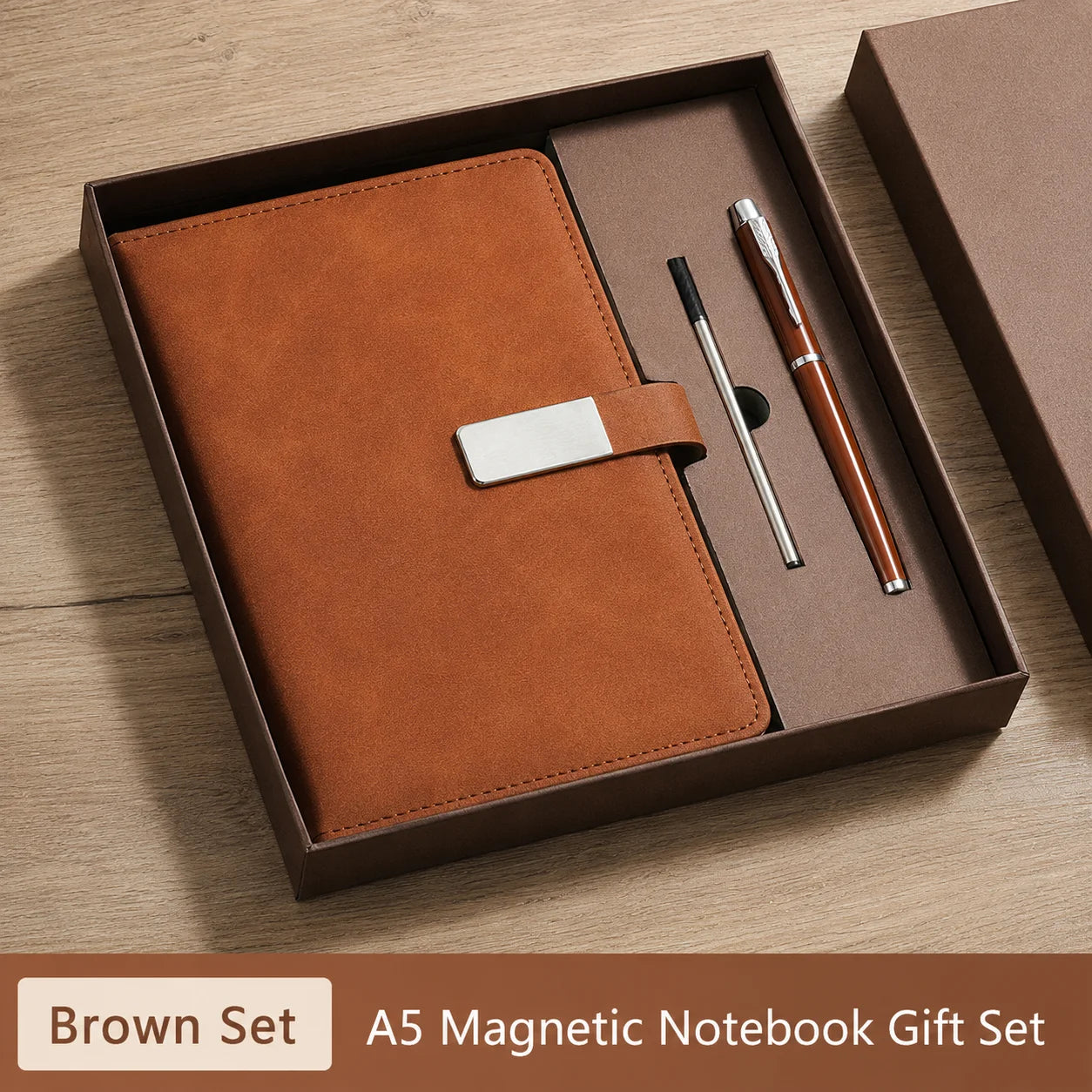 Fathers Day A5 Leather Notebook Dad Lined Journal Men Office Work