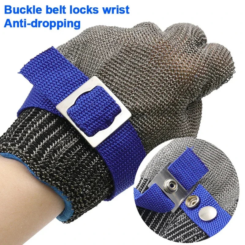 Butcher Glove Stainless Steel Cut Resistant Metal Mesh Chainmail Meat