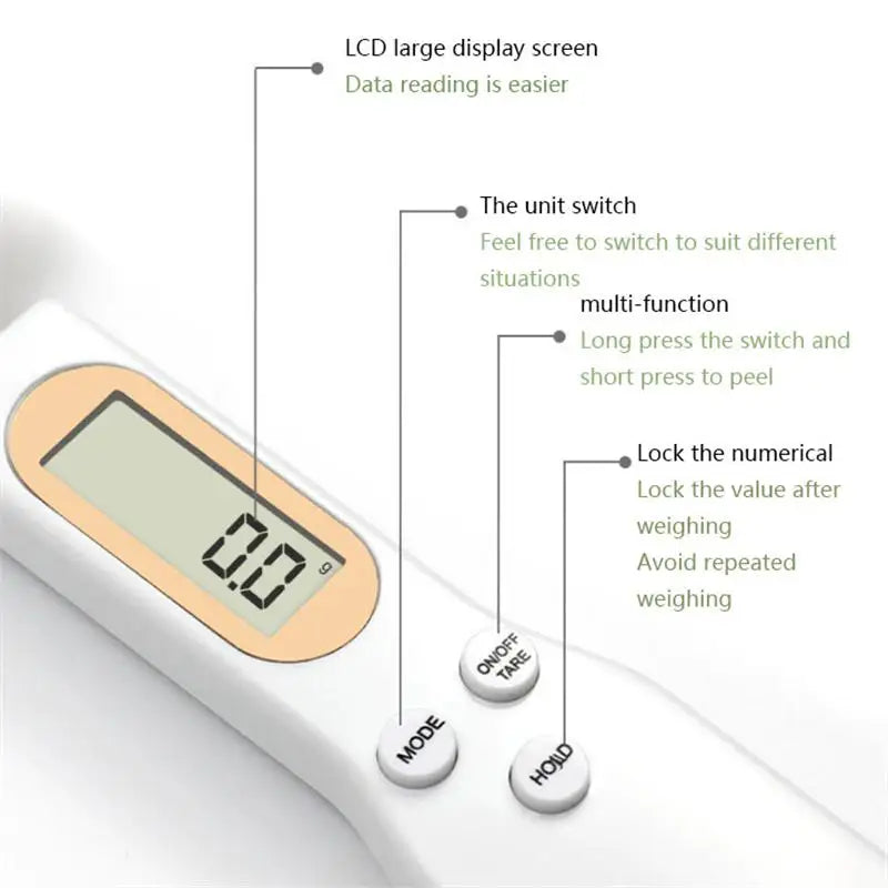 Electronic Measuring Spoon Scale – 500g Digital Kitchen Scale
