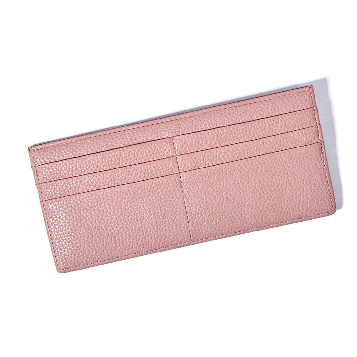 Women's Business Zipper Coin Pocket Wear-resistant Easy Portability Stylish Wallet for Home Office Travel Business Peaceful Pleasures Health and Wellness Pink
