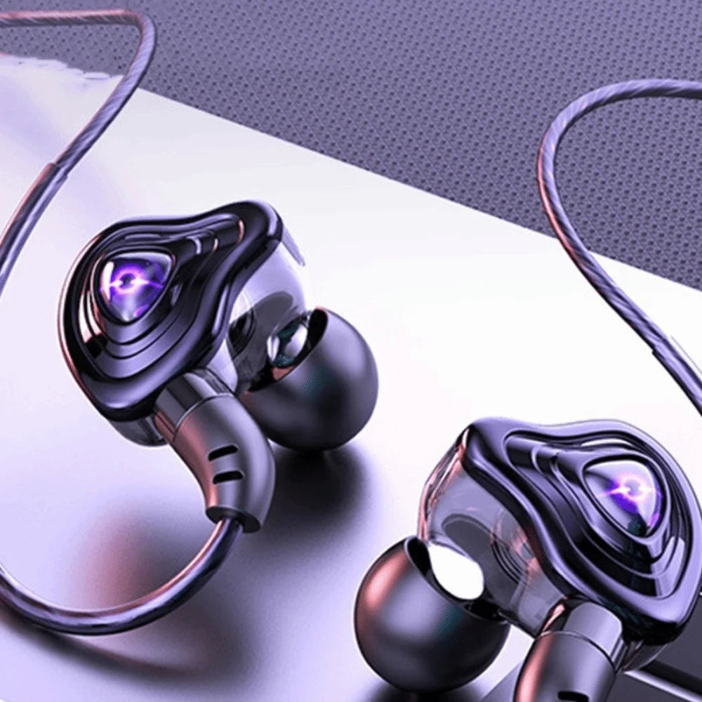 3.5mm Esports Wired Earphone HiFi Stereo Noise Cancelling in Ear Earphones Microphone Elbow Wired Headset Listen To Music Peaceful Pleasures Health and Wellness