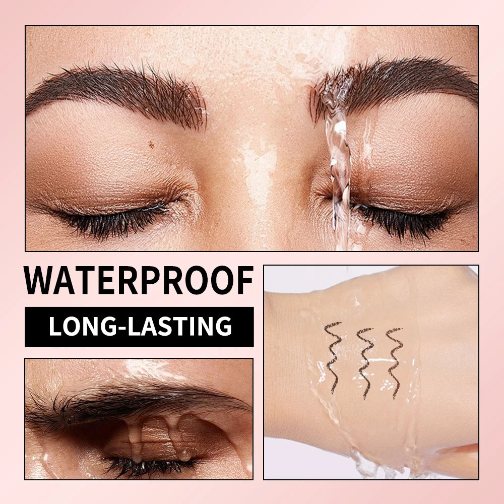 Double Ended Eyebrow Set With Brow Pencil,Brow Powder,Gel,Pomade Natural Color Shape Long Lasting Precise Outline Eye Brow Makeu Peaceful Pleasures Health and Wellness
