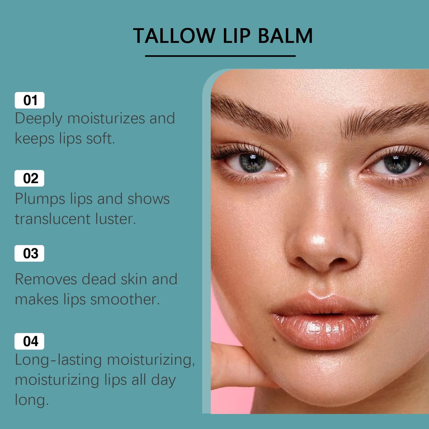 Tallow & Honey Lip Balm – Deep Moisture & Plump Lips