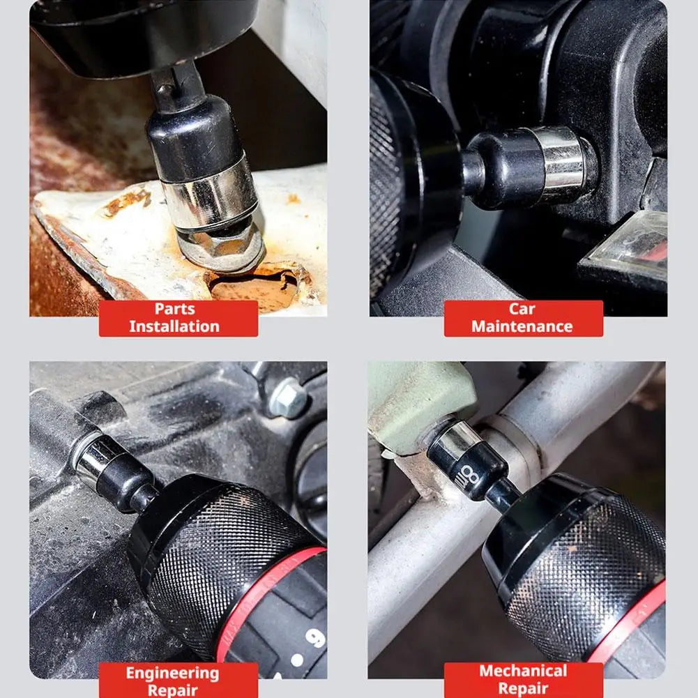 8mm Hex Shank Impact Socket Adapter for Drill & Impact Driver