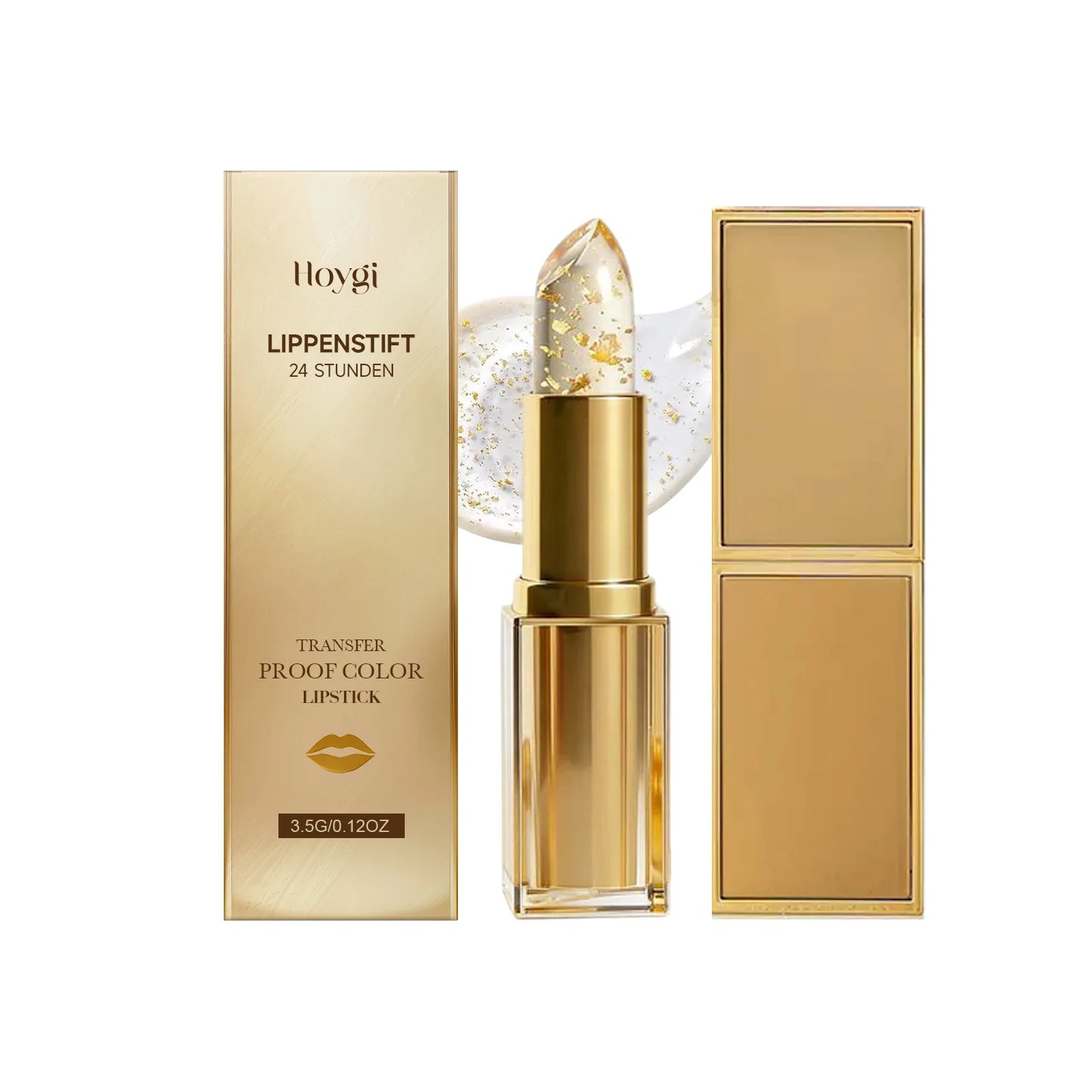 Gold Foil Color-Changing Lip Balm – Moisturizing & Transfer-Proof