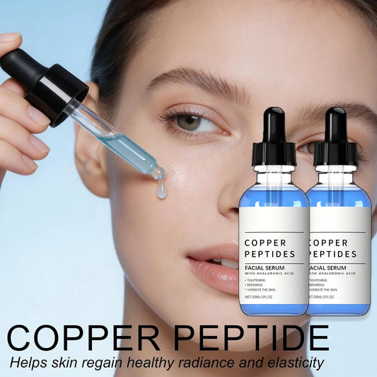 Copper Peptide Anti-Wrinkle Serum | Hyaluronic Acid Essence Anti-Aging Face Serum Peaceful Pleasures Health and Wellness