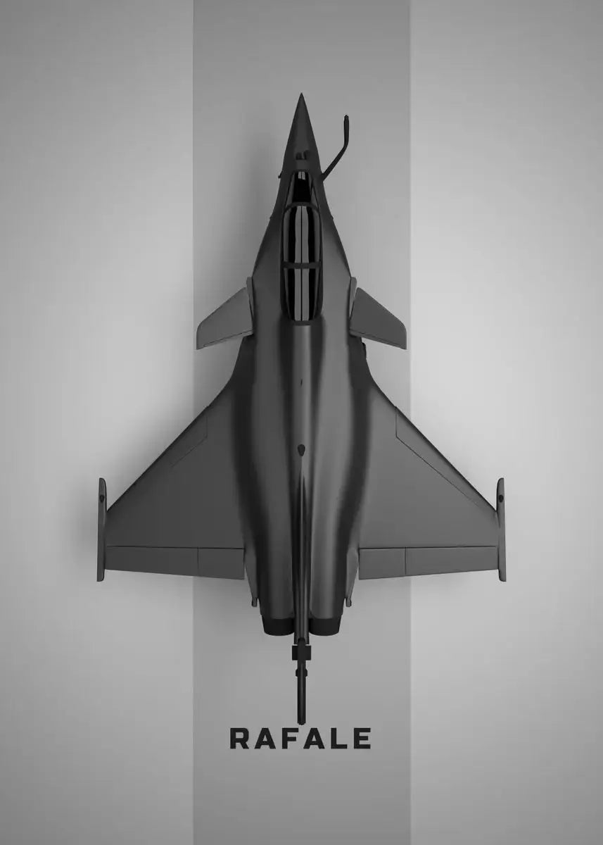 Military Aircraft Canvas Wall Art – F-22 Raptor, Rafale Poster