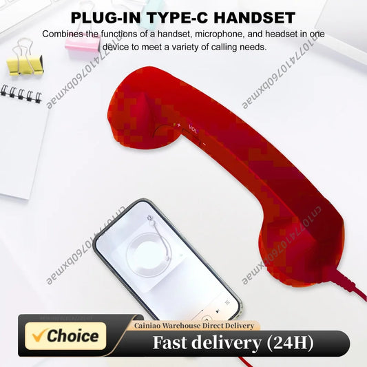 Telephone Wired Handsets with Volume Control & Mic Wired Landline Handle Receiver for Cell Mobile Video Conferences Calls Peaceful Pleasures Health and Wellness