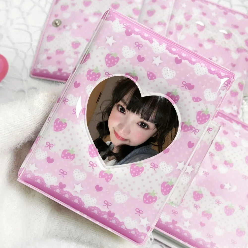 Pink Bow Mini Photocard Binder – 3 Inch, 16 Pages | K-Pop