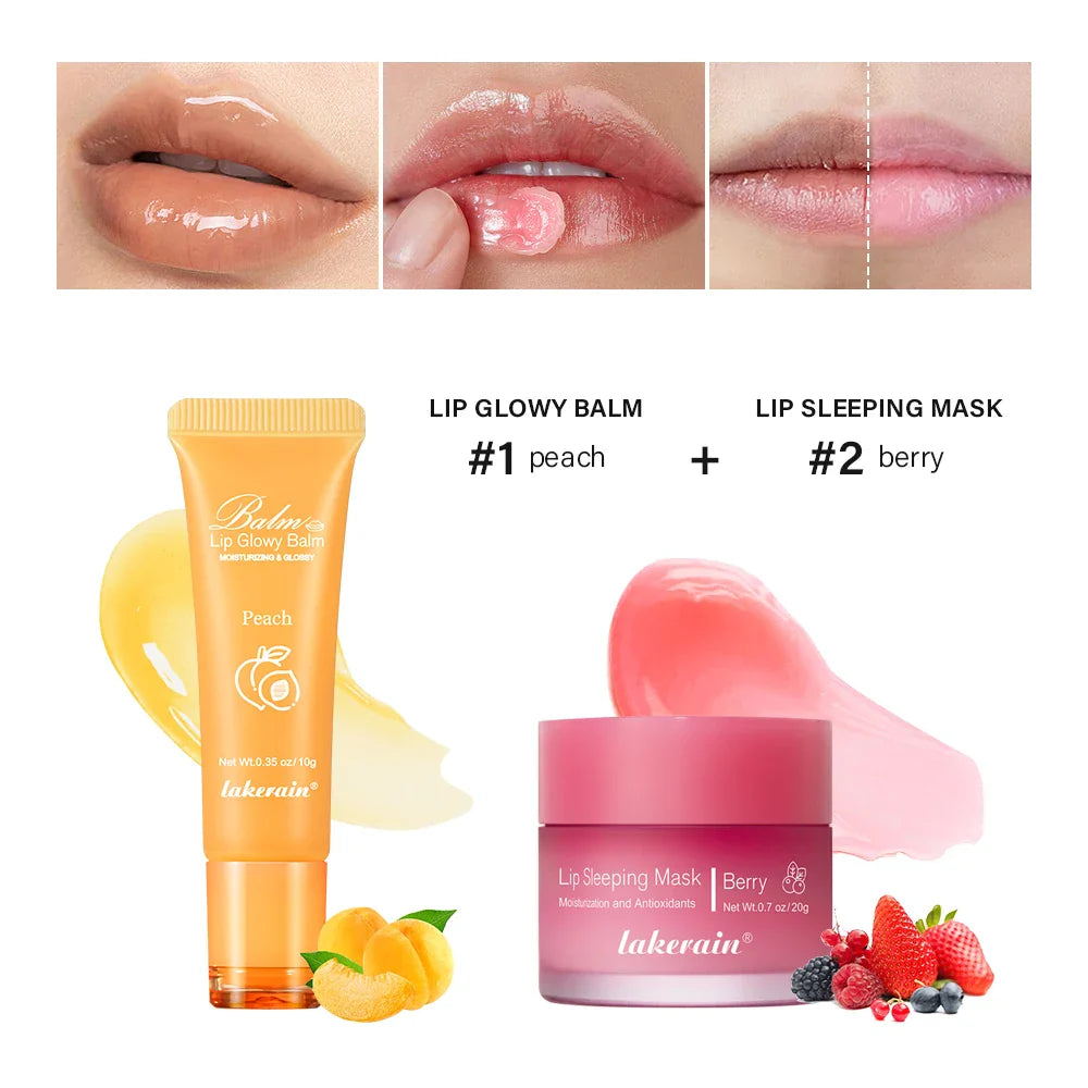Lip Balm & Overnight Lip Mask Set | Nourishing 2-Pc Duo
