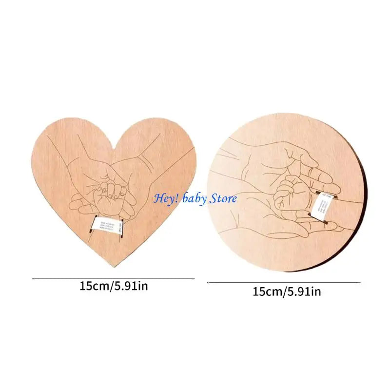 Wooden Baby Birth Announcement Board – Newborn Photo Plaque