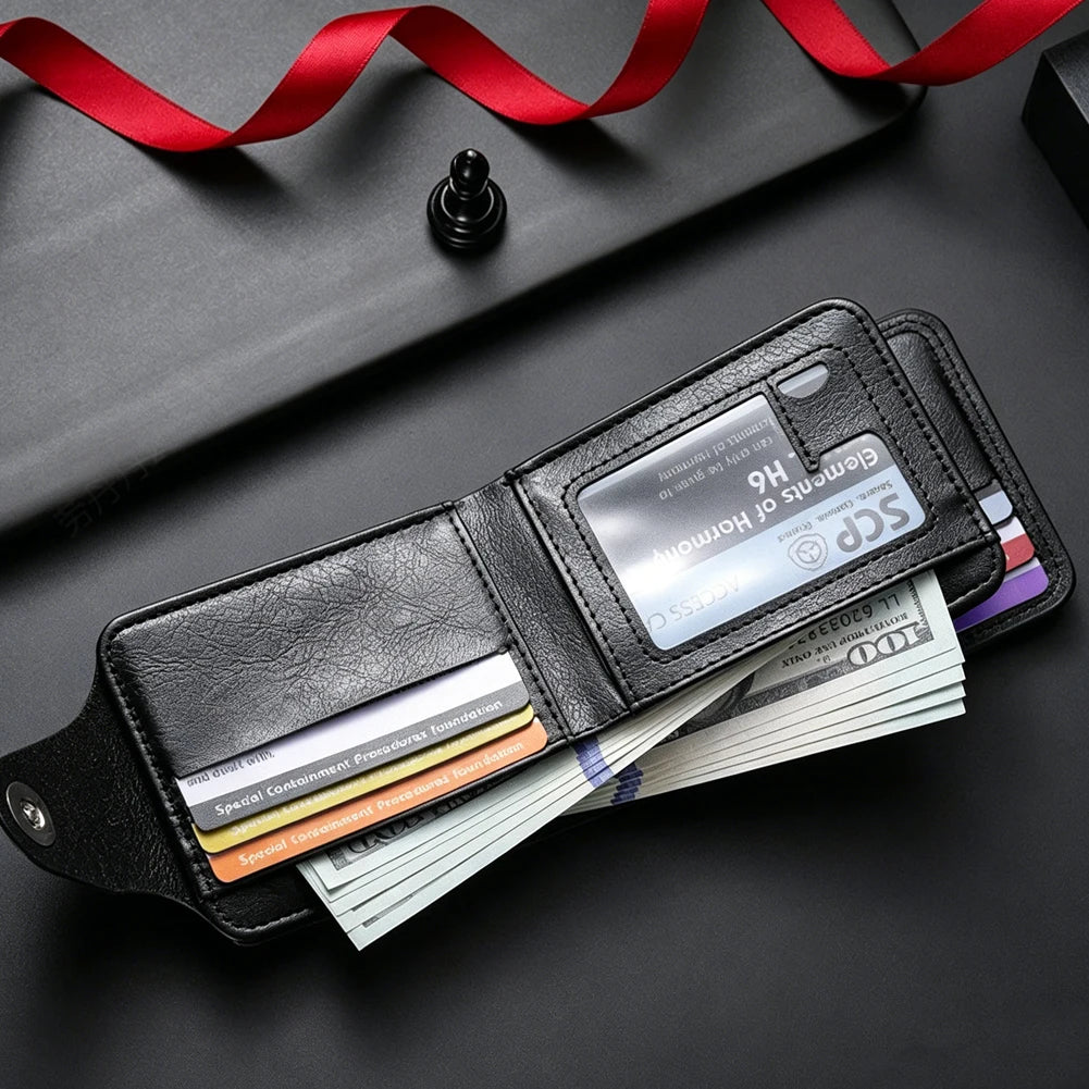 Men's Embossed Dollar Bill PU Leather Wallet | Card & Coin