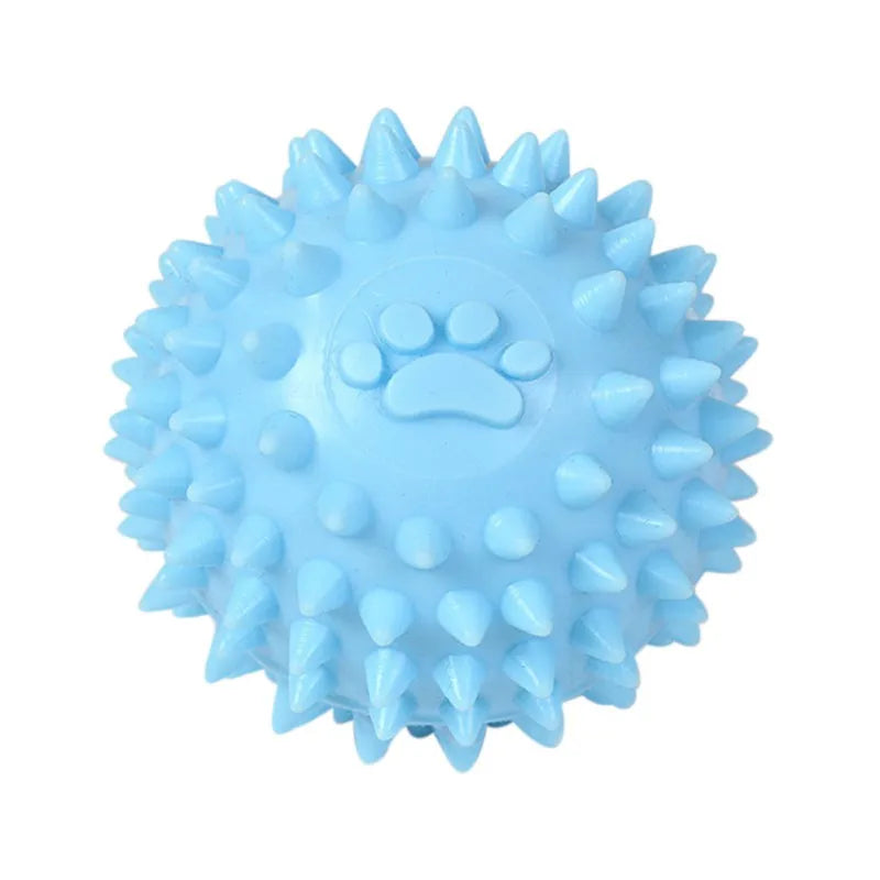 Interactive Rubber Chew Ball Dog Toy – Cleans Teeth & Durable
