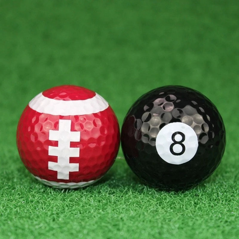 Pattern Printed 3-Layer Practice Golf Balls | Gift Collection Set
