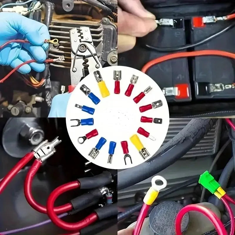 280-Piece Insulated Crimp Terminal Kit – Color-Coded Connectors Peaceful Pleasures Health and Wellness