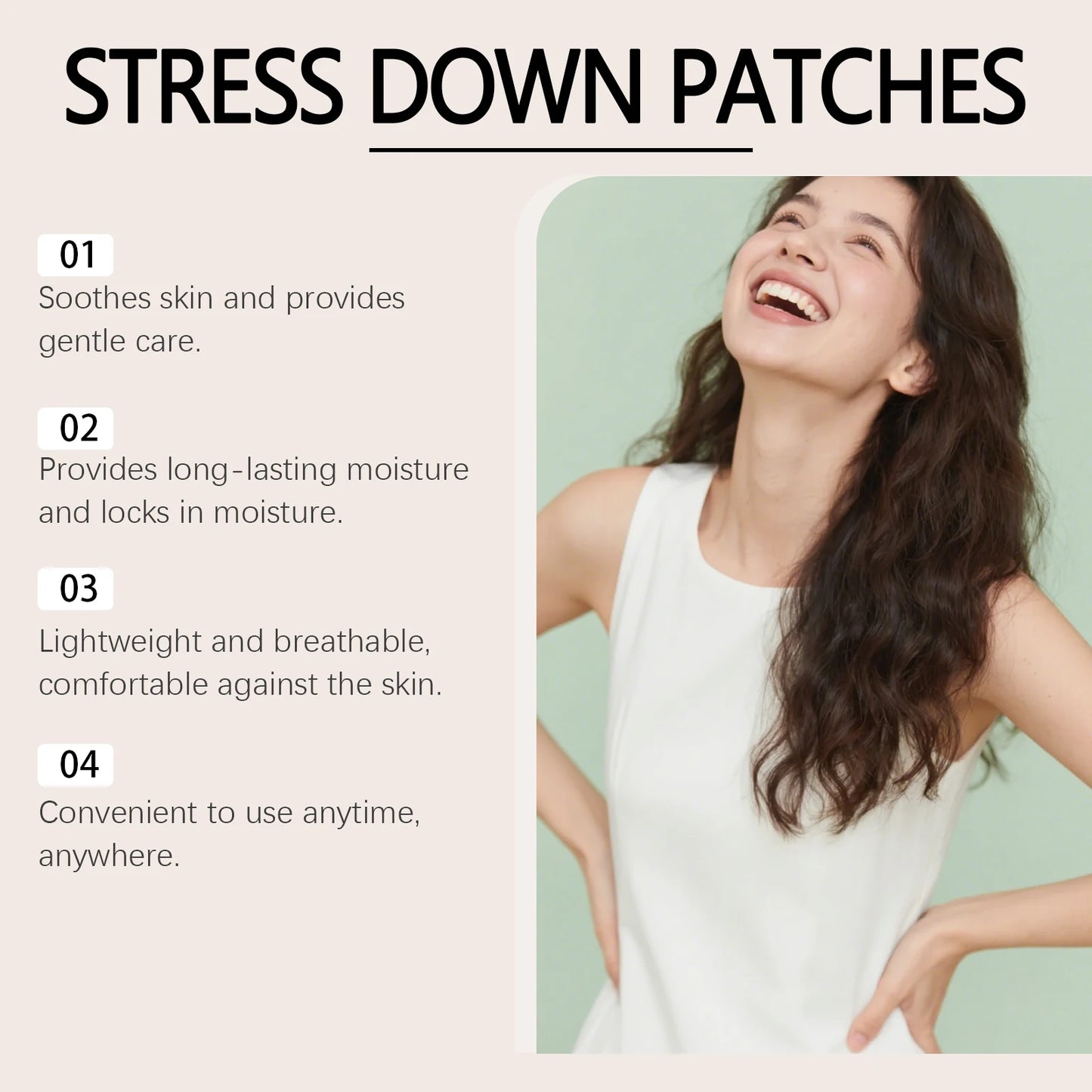 30-Pack Pink Body Care Patches | Gentle Daily Formula