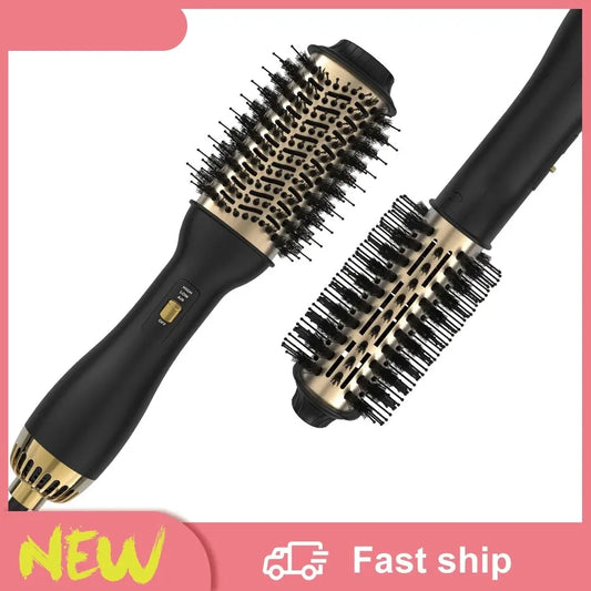 LISAPRO Elegant Black Gold Hair Blow Dryer Brush and Volumizer& One-Step Hot Air Brush 2.0 for Drying&Straightening,&Volumizing Peaceful Pleasures Health and Wellness