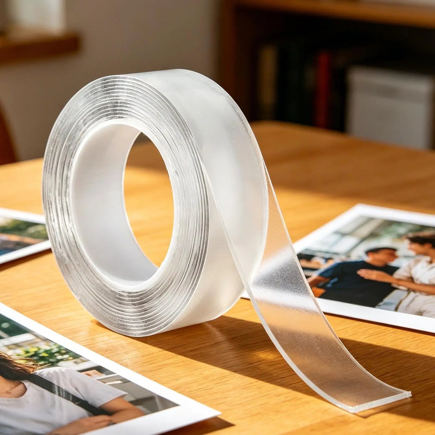 Heavy Duty Double Sided Tape 10Ft Clear Removable Adhesive