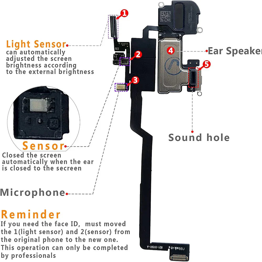 iPhone X XR XS 11 Pro Max Dual Speaker Replacement with Flex Cable